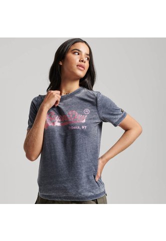 Superdry Camiseta Manga Corta Para Mujer Ellished Superdry Superdry