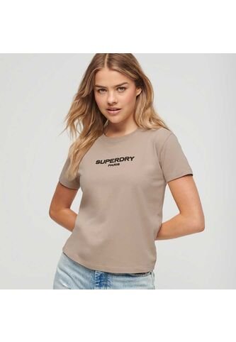Superdry Camiseta Para Mujer Sport Luxe Graphic Fitted Superdry Superdry
