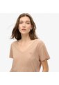 Superdry Camiseta Manga Corta Para Mujer Studios Slub Emb Vee Tee Superdry de Superdry