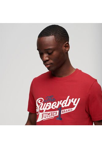 Superdry Camiseta Para Hombre Vintage Scripted College Superdry Superdry