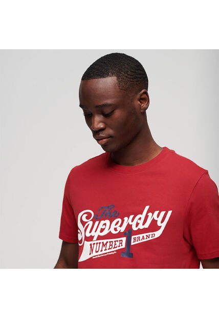 Superdry Camiseta Para Hombre Vintage Scripted College Superdry