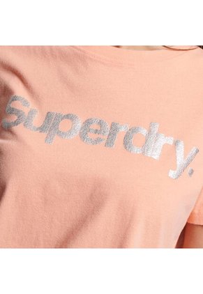 Superdry Camiseta Para Mujer Metallic Core Superdry