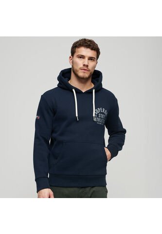 Superdry Buzo Cerrado Para Hombre Athletic Script Flock Hood Superdry Superdry