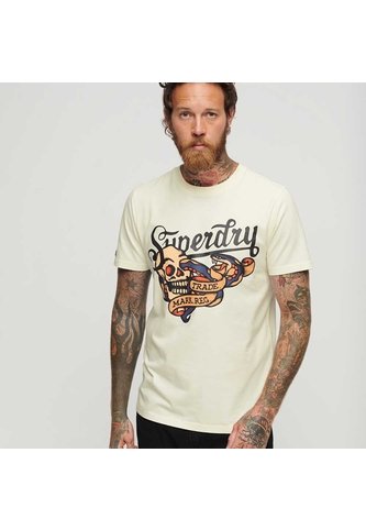 Superdry Camiseta Para Hombre Tattoo Script Graphic Superdry Superdry