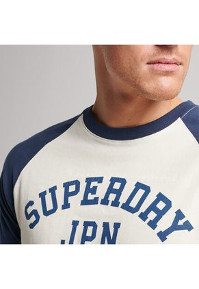 Superdry Camiseta Para Hombre Vintage Gym Raglan Superdry