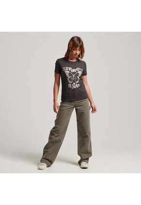 Superdry Camiseta Para Mujer Vintage Poster Superdry