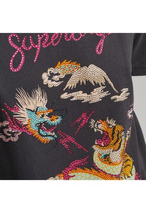 Superdry Camiseta Manga Corta Para Mujer Vintage Suka Graphic Superdry