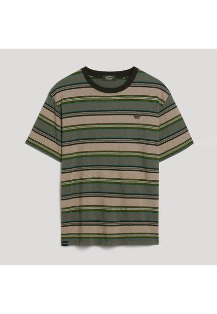 Superdry Camiseta Manga Corta Para Hombre Relaxed Fit Stripe Superdry