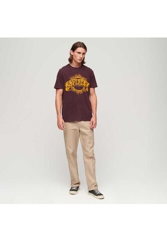 Superdry Camiseta Para Hombre 70'S Lo-Fi Graphic Band Tee Superdry Superdry
