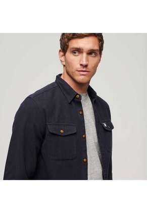 Superdry Camisa Manga Larga Para Hombre Traiman Flannel Superdry