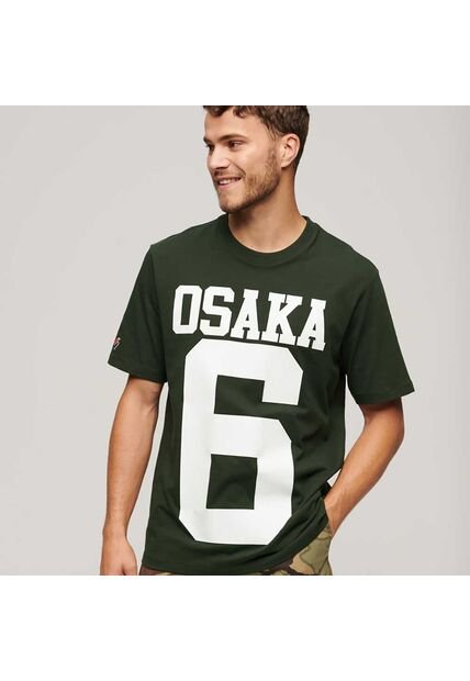 Superdry Camiseta Para Hombre Osaka Logo Loose Superdry