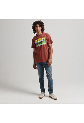 Superdry Camiseta Manga Corta Para Hombre Vintage Travel Superdry