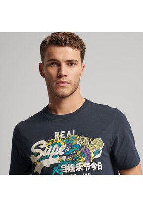 Superdry Camiseta Para Hombre Vintage Vl Narrative Tee Superdry