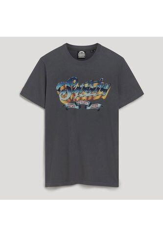 Superdry Camiseta Manga Corta Para Hombre Rock Graphic Band Tee Superdry Superdry
