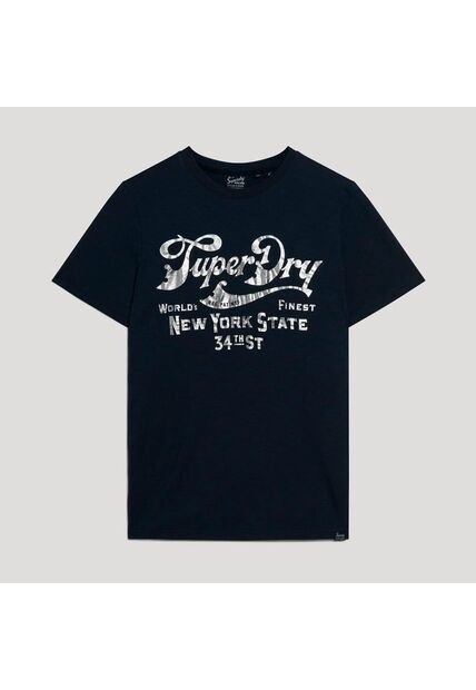 Superdry Camiseta Manga Corta Para Hombre Metallic Workwear Graphic Tee Superdry