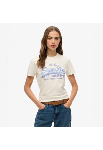 Superdry Camiseta Manga Corta Para Mujer Vl Rhinestone Slim Tee Superdry Superdry