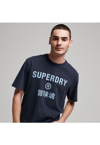 Superdry Camiseta Para Hombre Code Core Sport Tee Superdry Superdry