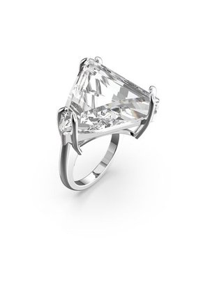 Anillo De Cóctel Mesmera Conjunto (3), Blanco, Baño De Rodio