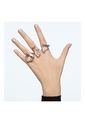 Anillo De Cóctel Mesmera Conjunto (3), Blanco, Baño De Rodio de Swarovski