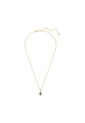 Colgante Stilla, Talla Pera, Verde, Baño Tono Oro de Swarovski