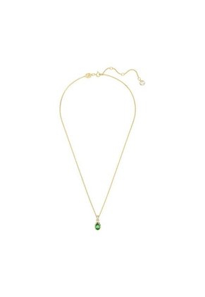 Colgante Stilla, Talla Pera, Verde, Baño Tono Oro