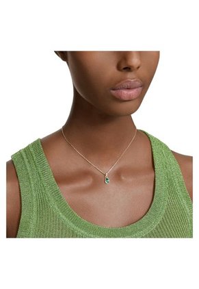 Colgante Stilla, Talla Pera, Verde, Baño Tono Oro