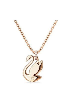Dije Swarovski Iconic Swan, Cisne, Mediano, Rosa, Baño Tono Oro Rosa