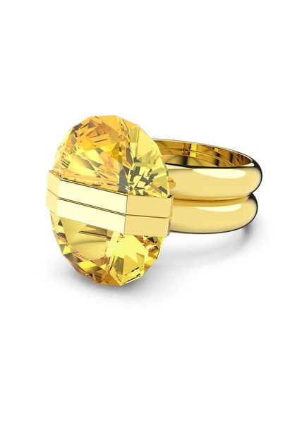 Anillo Lucent, Magnetic, Amarillo, Baño Tono Oro