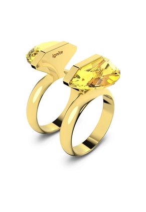 Anillo Lucent, Magnetic, Amarillo, Baño Tono Oro