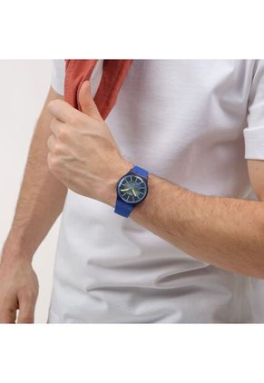 Reloj Swatch Unisex Revealed In The Depths. Polímero Azul SO29I100