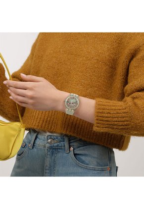 Reloj Swatch Unisex Revealed In The Sand. Polímero Transparente SO29K119