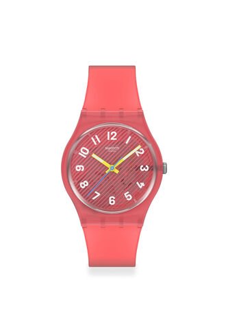 Reloj Swatch Unisex Wavelengths Of Coral. Silicona Rojo SO28P114 Swatch