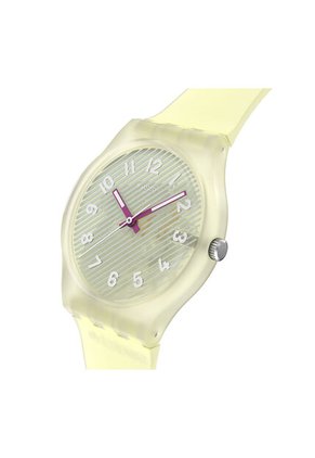 Reloj Swatch Unisex Wavelengths Of Sand. Silicona Transparente SO28J102