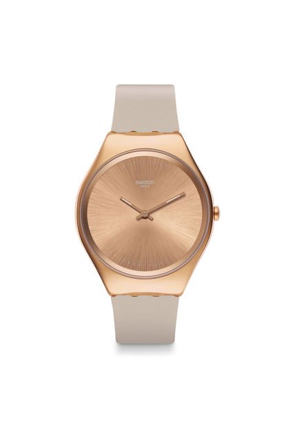 Reloj Swatch Unisex SKINROSEE. Silicona Rosa SYXG101