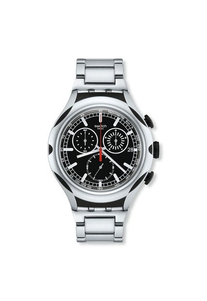 Reloj Swatch Unisex Black Energy. Acero Inoxidable Plateado YYS4000AG