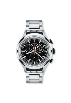 Reloj Swatch Unisex Black Energy. Acero Inoxidable Plateado YYS4000AG