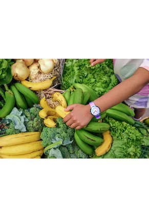 Relojes Flik Flak Niña STRIPY PURPLE. Textil Morado ZFBNP225