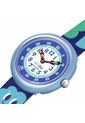 Relojes Flik Flak Niño SMILING CLOUDS. Relojes Plástico Azul ZFBNP227 de Swatch