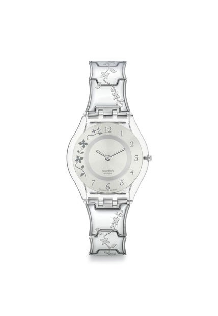 Relojes Swatch Unisex Climber Flowery. Acero Inoxidable Plateado SS08K100G