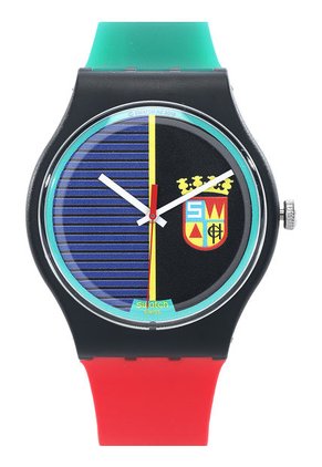 Reloj Verde-Rojo-Negro Swatch