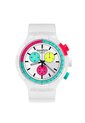 Reloj Swatch Unisex The Purity Of Neon. Silicona Blanco SB06W100 de Swatch