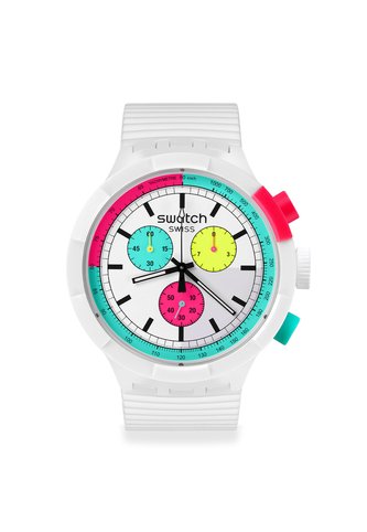 Reloj Swatch Unisex The Purity Of Neon. Silicona Blanco SB06W100 Swatch