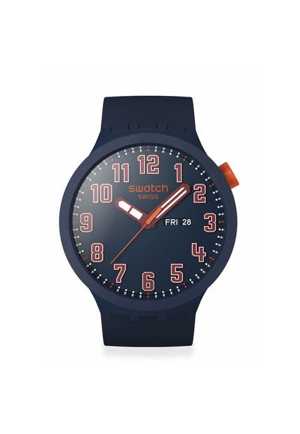 Relojes Swatch Unisex Essentially Confident. Silicona Azul SB01S700