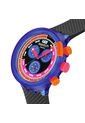 Reloj Swatch Unisex Neon Party To The Max. Plástico Negro SB06N102 de Swatch