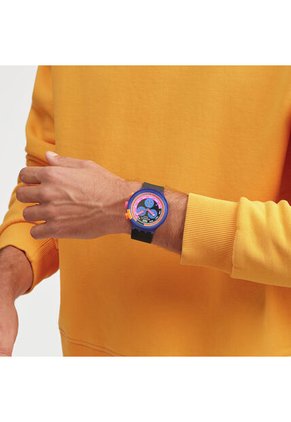 Reloj Swatch Unisex Neon Party To The Max. Plástico Negro SB06N102