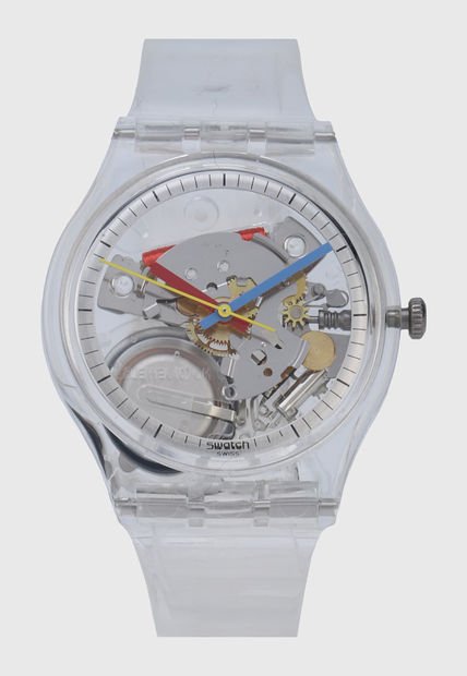 Reloj discount swatch transparente