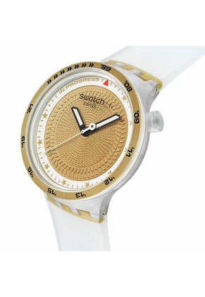 Reloj Swatch Unisex G-Turn. Silicona Transparente SB05K105