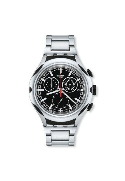 Reloj Swatch Unisex Black Energy. Acero Inoxidable Plateado YYS4000AG