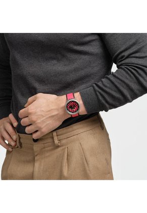 Relojes Swatch Unisex BIG BOLD IRONY RED JUICY. Reloj Análogo Rojo Acero Inoxidable SB07S110
