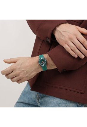Reloj Swatch Unisex Wavelengths Of Moss. Silicona Verde SO28L100